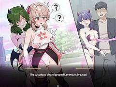 Bound Hentai Lesbian Fingered Outdoors In Game