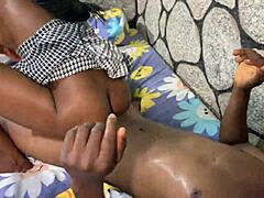 Black Teen's Deep Intimate Moment