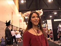 Fox Girl Waves in Costume Play