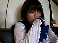 First intimate shower in sailor cosplay