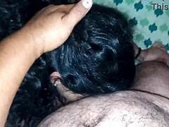 I film her pleasing me eagerly