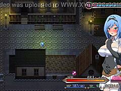 Nightmare knight paladin strokes herself with fierce desire