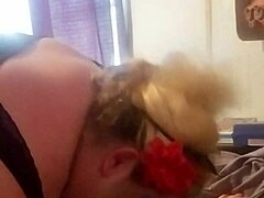Brunette's intense homemade passion