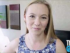 Naughty teen Tiffany Kohl devours huge cock