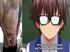 Red-Headed Hentai Girl’s Cheeky Blowjob Trick