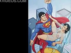 Superman Lois Steamy Cartoon Action