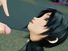 beautiful 3d milf auntie animation