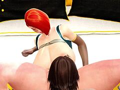 Red-Haired Beauty in 3D Heat