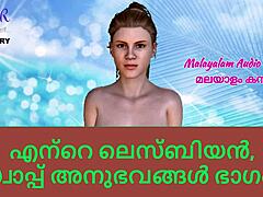 Touching lesbian swap in Malayam 3D tale