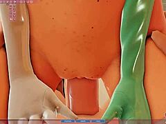 three cute hentai girls with me