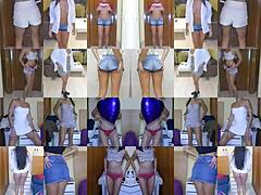 Alondra Strips and Fucks in Homemade Clip