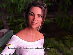 3D Brunette Enjoys a Daring Encounter