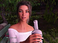 3D Brunette Enjoys a Daring Encounter