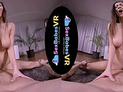 Blonde Stuns with Flexibility in VR