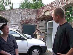 German Teen’s Cheeky Outdoor Fuck With Stranger