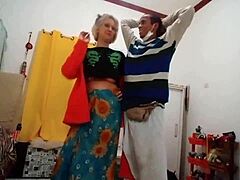 what’s with this blonde milf’s lingerie fling?