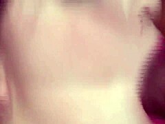 Young beauty’s daring oral
