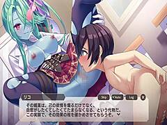 Rich girl cunnilingus while masturbating in monster hentai