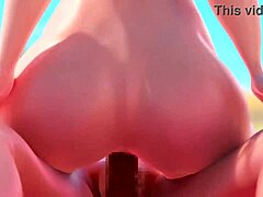 Hentai clip with animated babe