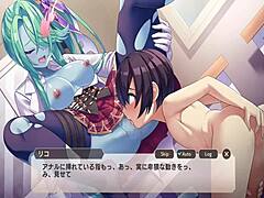 Rich girl cunnilingus while masturbating in monster hentai