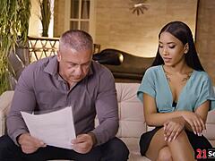 Latina Secretary’s Intense Office Affair