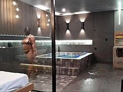 best shower fuck in motel with orgasm