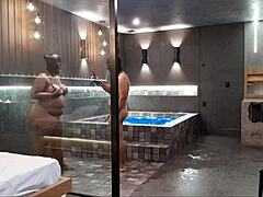 best shower fuck in motel with orgasm