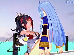 Amari and Kaguya Star in 3D Heat