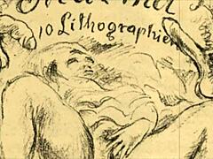 Cinematographic Vintage Erotic Passion Sketches