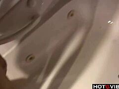 Big-breasted lesbians fingering each other with toys