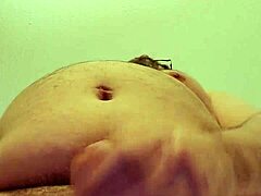 Solo stroking session in hotel room