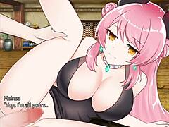 Succubus seduces in gallery with charm