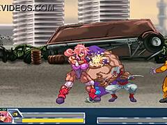 muscular lady rules hentai clash