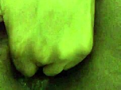 heaven fingers herself hard while home alone