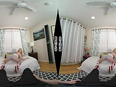 Skinny blonde gets naughty POV