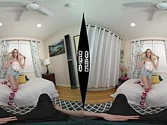 Skinny blonde gets naughty POV