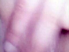 Chinese babe masturbating in solo session