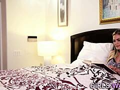 Blonde in Sizzling Lesbian Play
