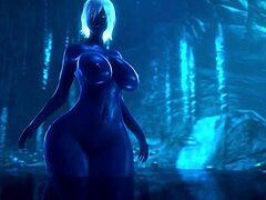 black elf queen fucks follower for huge cumshot