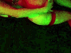 Curvy brunette faces intense passion