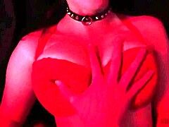 Curvy brunette faces intense passion