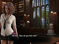Nadia’s steamy hentai library moment