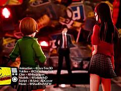 Chie and Yukiko's Sultry 3D Fantasy