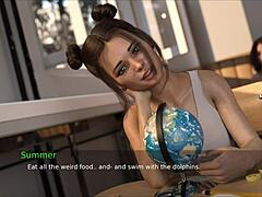 Ever seen a gorgeous redhead shine in visual novel magic?
