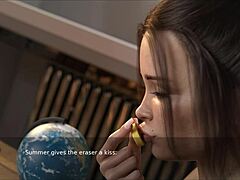 Ever seen a gorgeous redhead shine in visual novel magic?