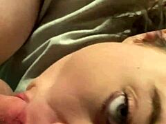 late night wife sucks dick raw on porch