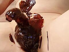 my japanese gay banana chocolate cooking fun