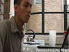 Cross-Dresser Meets Black Shaft