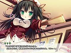 pretty student with big tits in funny comic battle