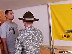 Intense army bond with sergeant